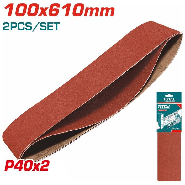 TOTAL ΣΕΤ ΓΥΑΛΟΧΑΡΤΑ 100X610mm P40 2ΤΕΜ ΓΙΑ TBS12001 (TAC750402) ως 12 Άτοκες Δόσεις