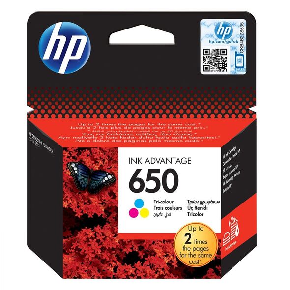 HP Μελάνι Inkjet No.650 Colour (CZ102AE) (HPCZ102AE) έως 12 άτοκες Δόσεις