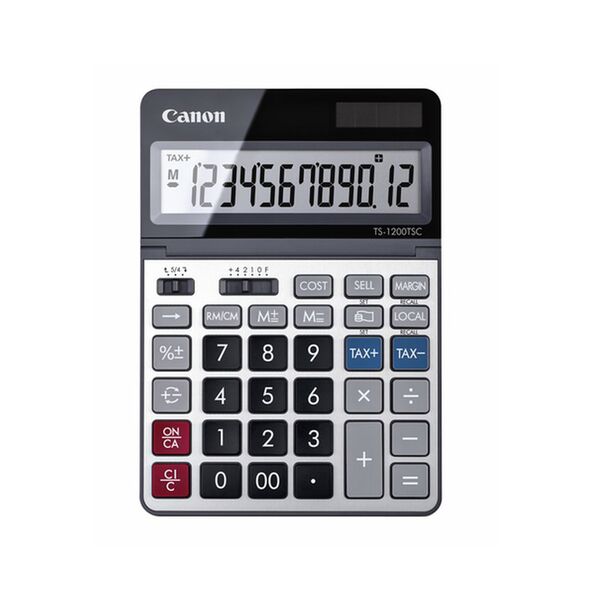 CANON TS-1200TSCDBL 12-DIGIT CALCULATOR (2468C002AA) (CANTS1200TSC) έως 12 άτοκες Δόσεις