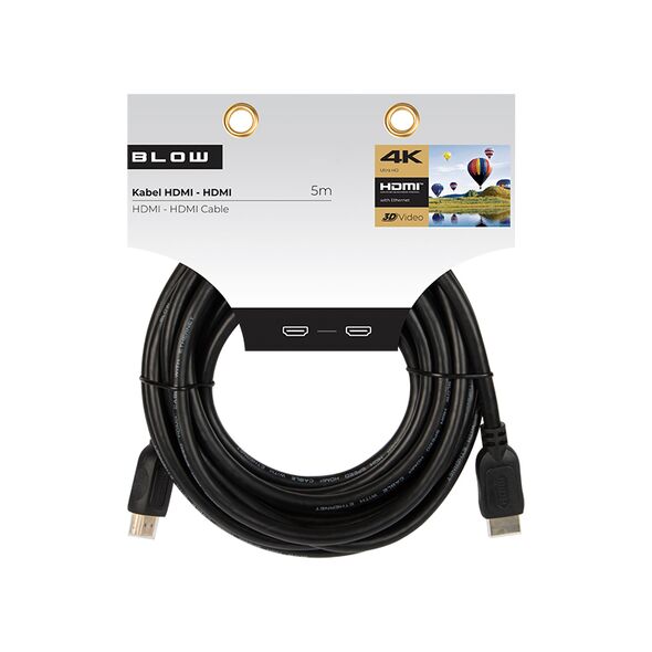 [product / manufacturer] Καλώδιο HDMI 5m 4K Blow DM-92-663 έως 12 άτοκες Δόσεις