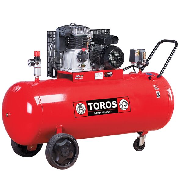 TOROS ΑΕΡΟΣΥΜΠΙΕΣΤΗΣ ΜΕ ΙΜΑΝΤΑ 200LIT/3HP 400V 602059 έως 12 άτοκες δόσεις