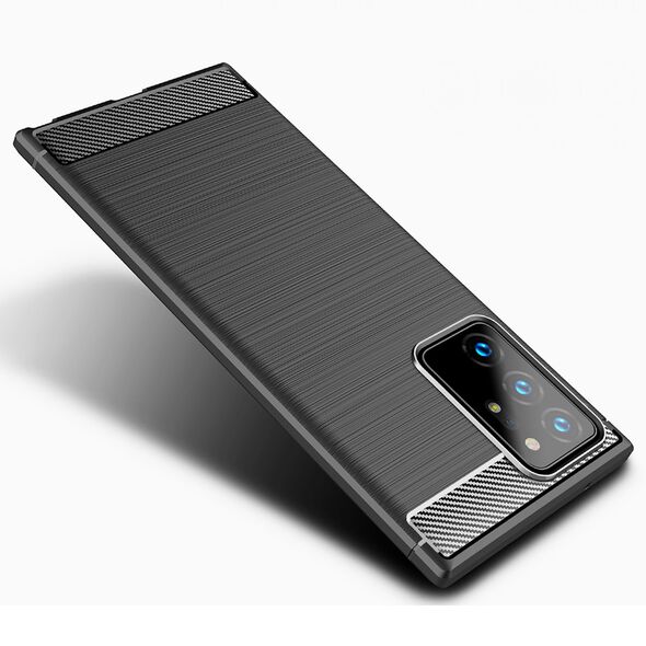Techsuit Husa pentru Samsung Galaxy Note 20 Ultra / Note 20 Ultra 5G - Techsuit Carbon Silicone - Black 5949419062344 έως 12 άτοκες Δόσεις