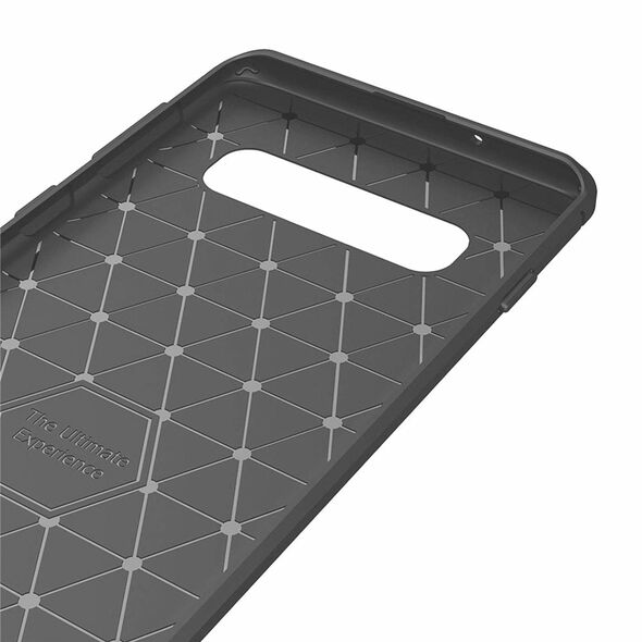 Techsuit Husa pentru Samsung Galaxy S10 - Techsuit Carbon Silicone - Black 5949419062375 έως 12 άτοκες Δόσεις