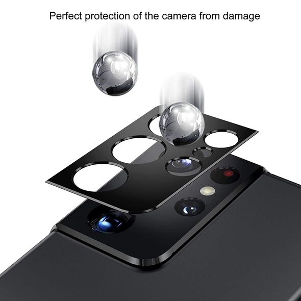 Lito Folie pentru Samsung Galaxy S21 Ultra 5G - Lito S+ Camera Glass Protector - Black 5949419048379 έως 12 άτοκες Δόσεις