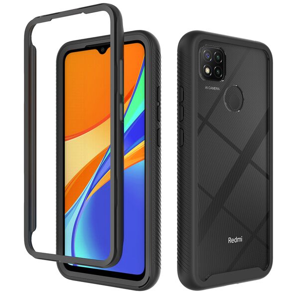 Techsuit Husa pentru Xiaomi Redmi 9C / Redmi 9C NFC + Folie - Techsuit Defense360 Pro - Black 5949419034013 έως 12 άτοκες Δόσεις