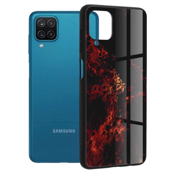 Techsuit Husa pentru Samsung Galaxy A12 / A12 Nacho - Techsuit Glaze Series - Red Nebula 5949419043299 έως 12 άτοκες Δόσεις