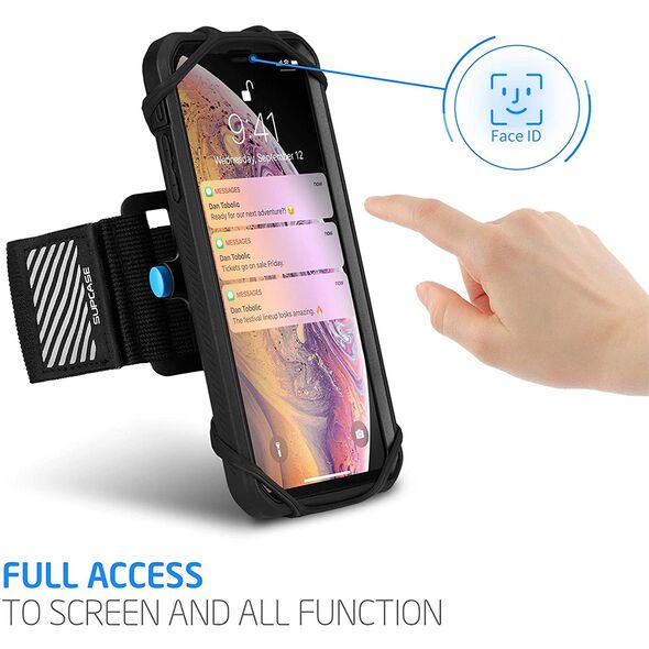 Supcase Husa brat alergare universala telefon - Supcase Armband - Negru 0843439105461 έως 12 άτοκες Δόσεις