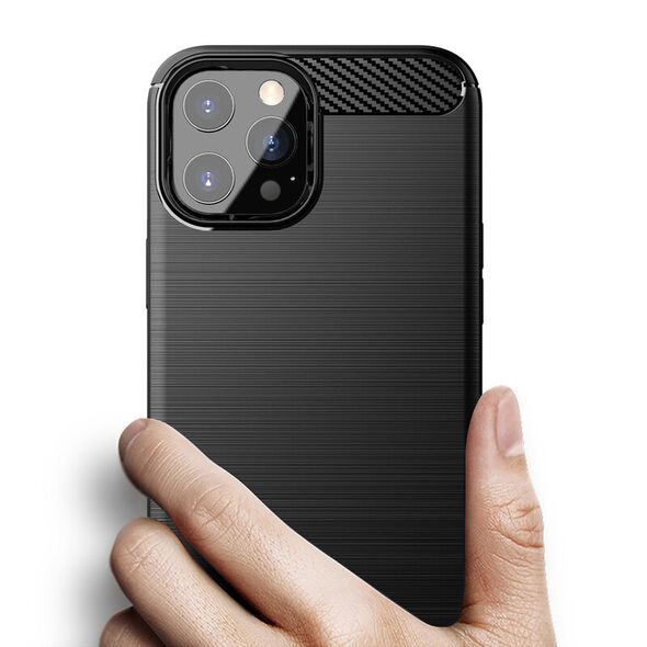 Techsuit Husa pentru iPhone 13 Pro - Techsuit Carbon Silicone - Black 5949419041646 έως 12 άτοκες Δόσεις