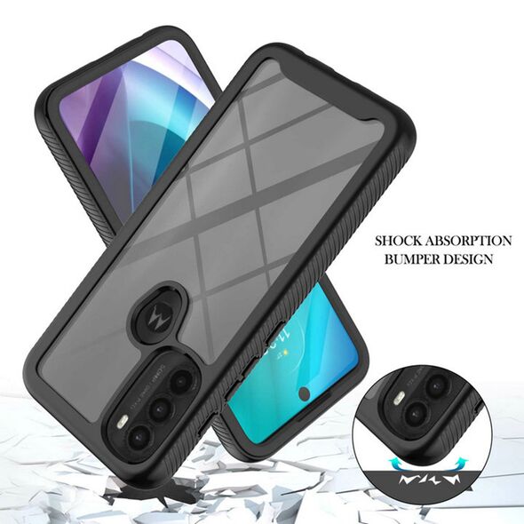 Techsuit Husa pentru Motorola Moto G71 5G + Folie - Techsuit Defense360 Pro - Black 5949419025257 έως 12 άτοκες Δόσεις