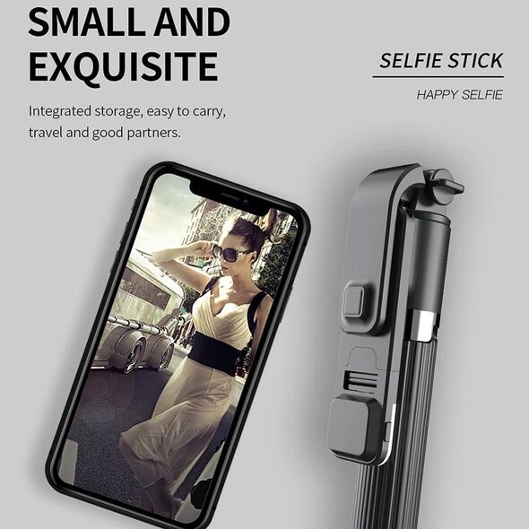 Techsuit Selfie Stick Bluetooth - Techsuit Remote and Tripod Mount LED (L03S) - White 5949419062627 έως 12 άτοκες Δόσεις