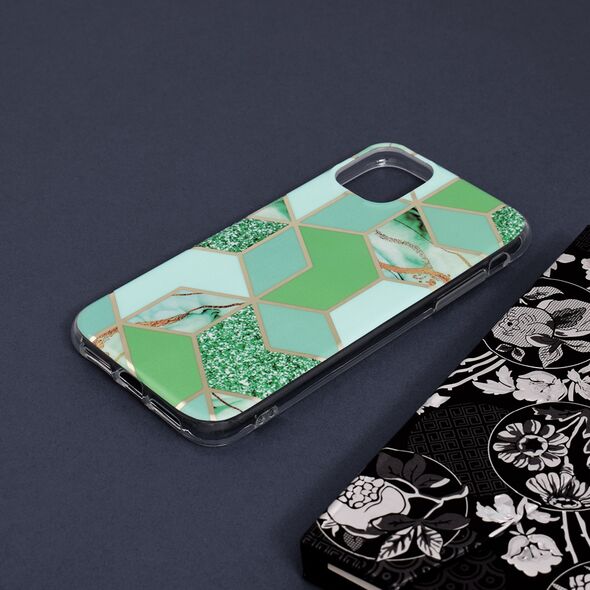 Techsuit Husa pentru iPhone 11 - Techsuit Marble Series - Green Hex 5949419022454 έως 12 άτοκες Δόσεις