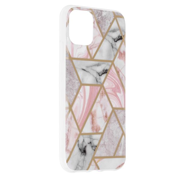 Techsuit Husa pentru iPhone 11 - Techsuit Marble Series - Pink Hex 5949419022461 έως 12 άτοκες Δόσεις