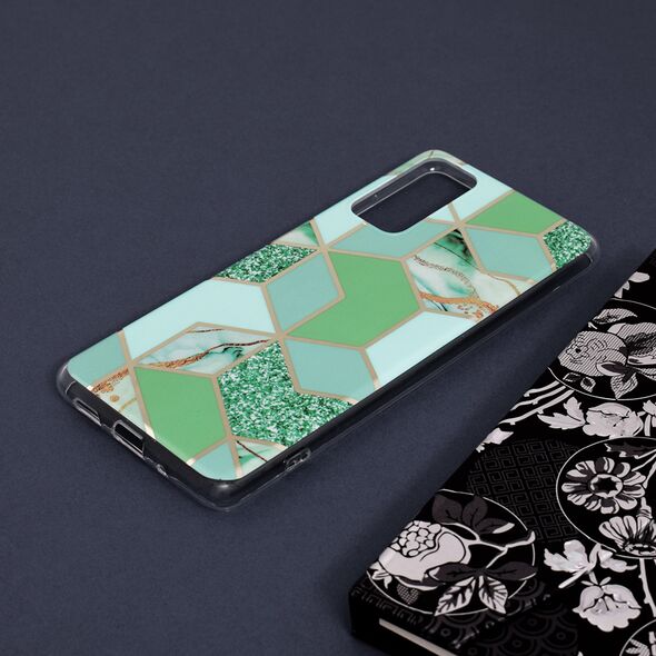 Techsuit Husa pentru Samsung Galaxy S20 FE / S20 FE 5G - Techsuit Marble Series - Green Hex 5949419021679 έως 12 άτοκες Δόσεις