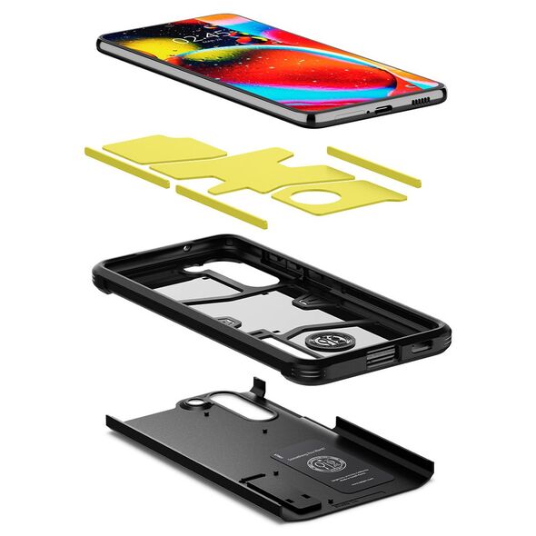 Spigen Husa pentru Samsung Galaxy S21 FE - Spigen Tough Armor - Black 8809756648250 έως 12 άτοκες Δόσεις