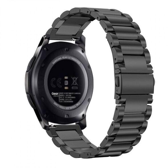 Techsuit Curea pentru Samsung Galaxy Watch (46mm) / Gear S3, Huawei Watch GT / GT 2 / GT 2e / GT 2 Pro / GT 3 (46 mm) - Techsuit Watchband 22mm (W010) - Black 5949419024878 έως 12 άτοκες Δόσεις