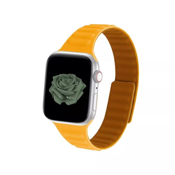 Techsuit Curea dama pentru Apple Watch 1 / 2 / 3 / 4 / 5 / 6 / 7 / SE / SE 2 / 8 (38 / 40  / 41mm) - Techsuit Watchband (W035) - Orange 5949419024908 έως 12 άτοκες Δόσεις