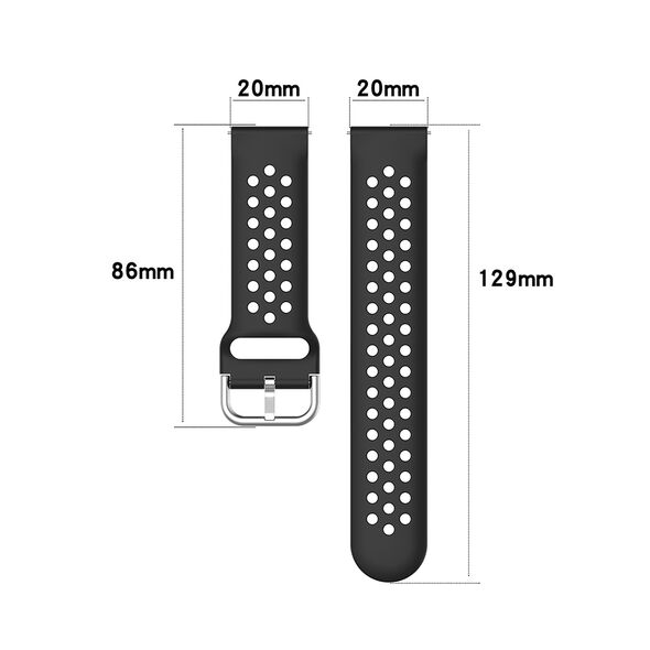 Techsuit Curea pentru Samsung Galaxy Watch 4, Galaxy Watch Active (40 / 44 mm), Huawei Watch GT / GT 2 / GT 3 (42 mm) - Techsuit Watchband 20mm (W004) - Turquoise 5949419020856 έως 12 άτοκες Δόσεις