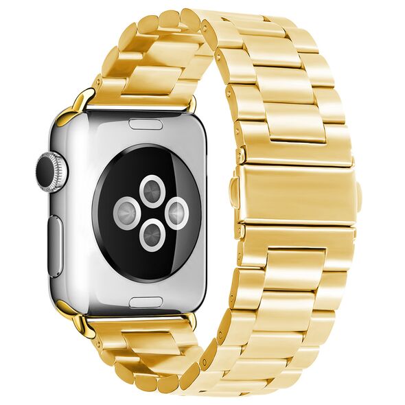 Techsuit Curea pentru Apple Watch 1/2/3/4/5/6/7/8/SE/SE 2 (38/40/41mm) - Techsuit Watchband (W036) - Gold 5949419021143 έως 12 άτοκες Δόσεις