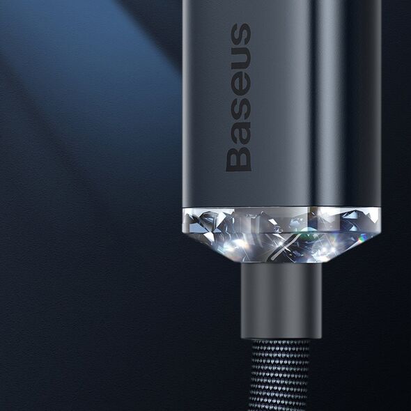 Baseus Cablu de Date USB la Lightning 2.4A, 1.2m - Baseus Crystal Shine (CAJY000001) - Black 6932172602680 έως 12 άτοκες Δόσεις