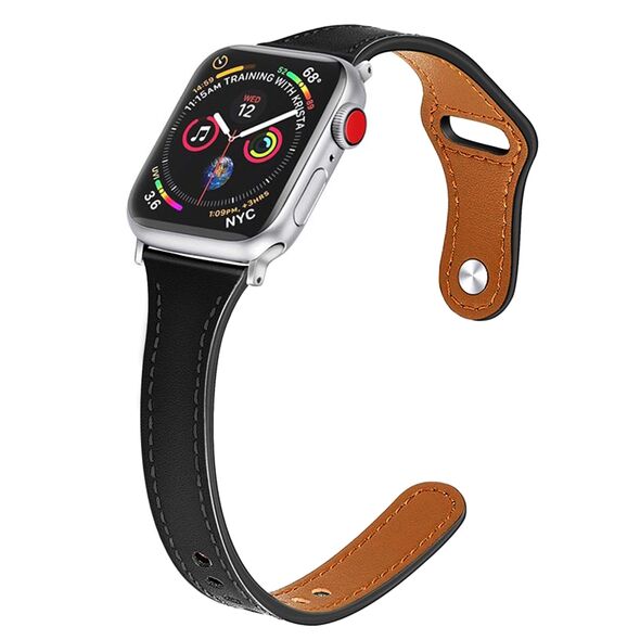 Techsuit Curea dama pentru Apple Watch 1/2/3/4/5/6/7/8/SE/SE 2/Ultra (42/44/45/49mm) - Techsuit Watchband (W033) - Black 5949419019621 έως 12 άτοκες Δόσεις