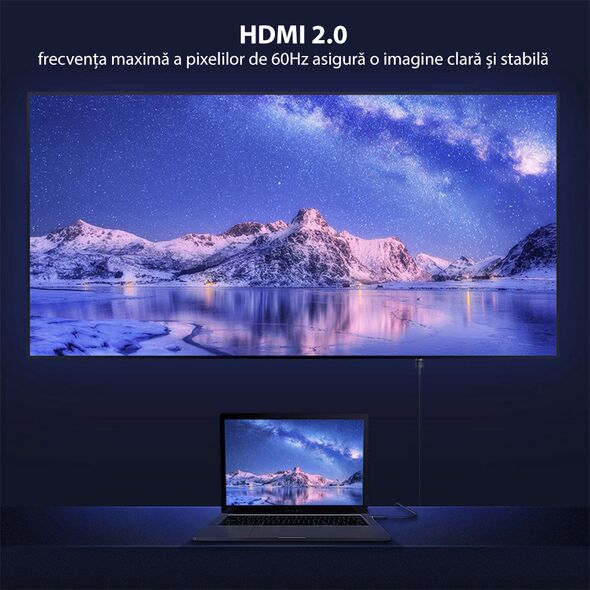 Baseus Cablu de Date HDMI 2.0 la HDMI 4K, 60Hz, 3D, 18Gbps, 3m - Baseus Cafule (CADKLF-G01) - Black 6953156218208 έως 12 άτοκες Δόσεις