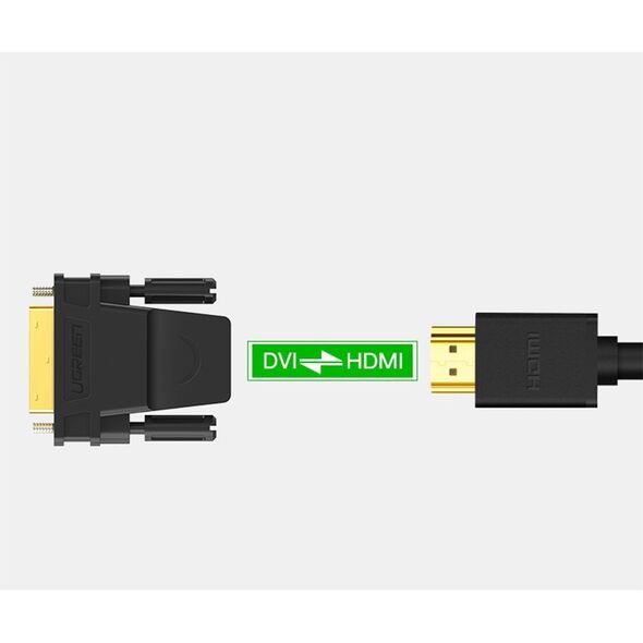 Ugreen Convertor DVI (24+1) la HDMI 1060P@60Hz - Ugreen (20124) - Black 6957303821242 έως 12 άτοκες Δόσεις