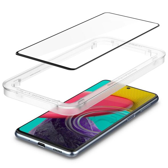 Spigen Folie pentru Samsung Galaxy M53 - Spigen Glass.TR Align Master - Black 8809811861747 έως 12 άτοκες Δόσεις