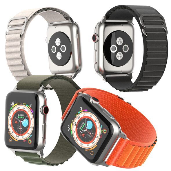 Techsuit Curea pentru Apple Watch 1/2/3/4/5/6/7/8/SE/SE 2 (38/40/41mm) - Techsuit Watchband (W037) - Star White 5949419015166 έως 12 άτοκες Δόσεις