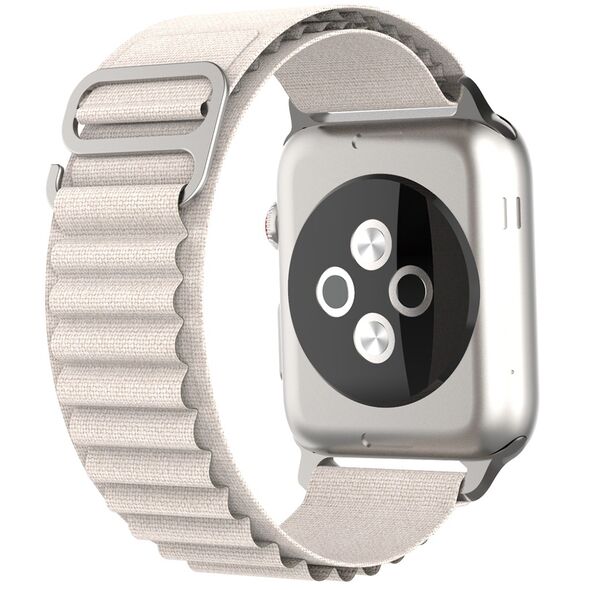 Techsuit Curea pentru Apple Watch 1/2/3/4/5/6/7/8/SE/SE 2/Ultra (42/44/45/49mm) - Techsuit Watchband (W037) - Star White 5949419015173 έως 12 άτοκες Δόσεις