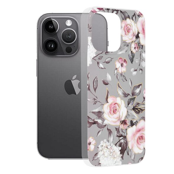 Techsuit Husa pentru iPhone 14 Pro Max - Techsuit Marble Series - Bloom of Ruth Gray 5949419011984 έως 12 άτοκες Δόσεις