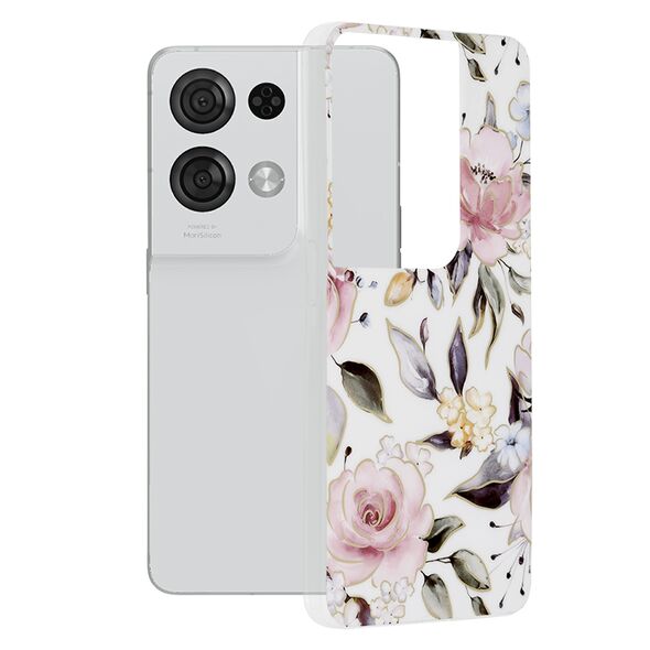 Techsuit Husa pentru Oppo Reno8 Pro - Techsuit Marble Series - Chloe White 5949419011663 έως 12 άτοκες Δόσεις