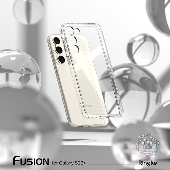 Ringke Husa pentru Samsung Galaxy S23 Plus - Ringke Fusion - Clear 8809919300230 έως 12 άτοκες Δόσεις