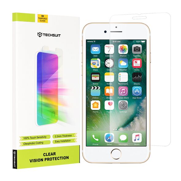 Techsuit Folie pentru Apple iPhone 7 / 8 / SE 2 / SE 3 - Techsuit Clear Vision Glass - Transparent 5949419009554 έως 12 άτοκες Δόσεις