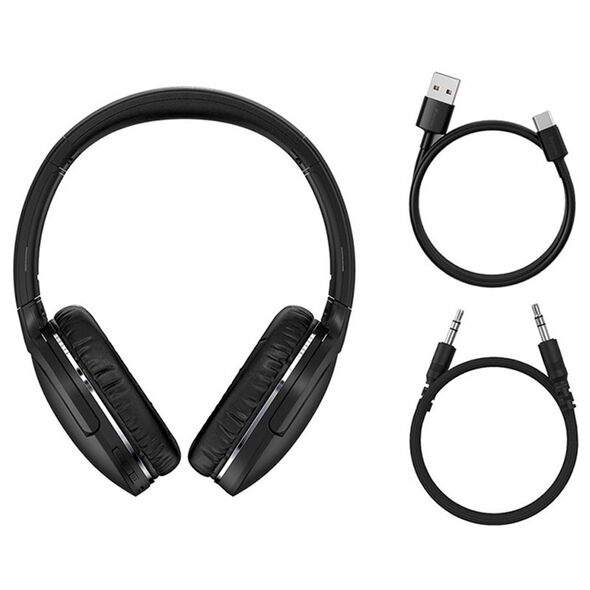 Baseus Casti Bluetooth Wireless Noise Reduction - Baseus Encok D02 Pro (NGTD010301) - Black 6932172611705 έως 12 άτοκες Δόσεις