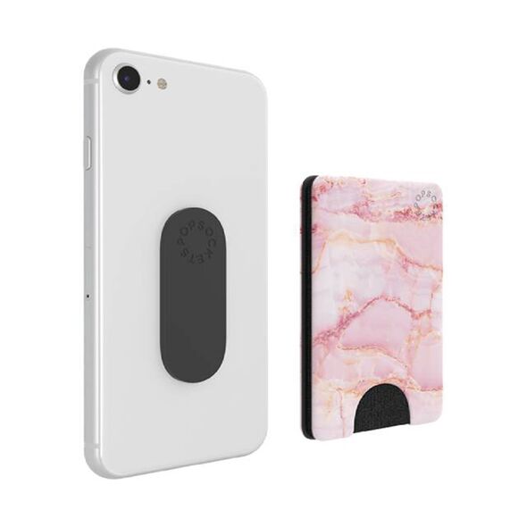 Popsockets Portofel pentru telefon - PopSockets PopWallet - Pink Marble 0842978138077 έως 12 άτοκες Δόσεις