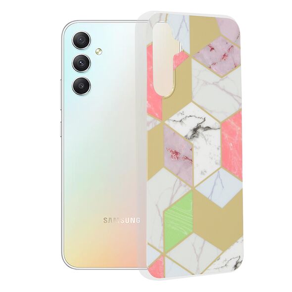 Techsuit Husa pentru Samsung Galaxy A34 5G - Techsuit Marble Series - Purple Hex 5949419008069 έως 12 άτοκες Δόσεις