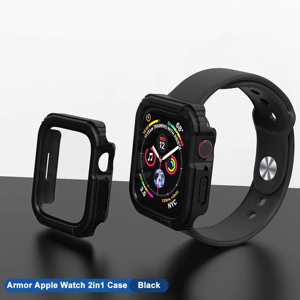 Lito Husa pentru Apple Watch 1 / 2 / 3 (38mm) + Folie - Lito Watch Armor 360 - Black 5949419007635 έως 12 άτοκες Δόσεις