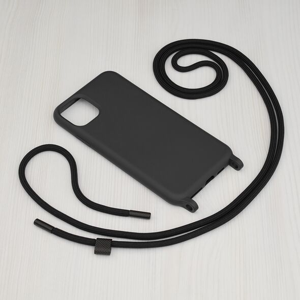 Techsuit Husa pentru iPhone 11 Pro Max - Techsuit Crossbody Lanyard - Black 5949419005044 έως 12 άτοκες Δόσεις