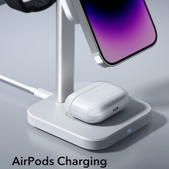 ESR ESR - Charging Station 3in1 HaloLock - for iPhone, AirPods and Apple Watch, with Detachable Watch Charger Set - White 4894240133019 έως 12 άτοκες Δόσεις