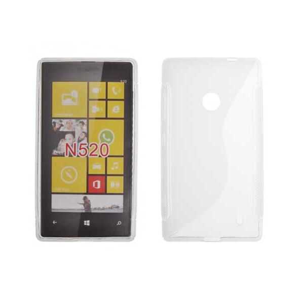 NOKIA Lumia 520 - ΘΗΚΗ ΣΙΛΙΚΟΝΗΣ S-CASE ΔΙΑΦΑΝΗ MA46801S-TR 12117 έως 12 άτοκες Δόσεις