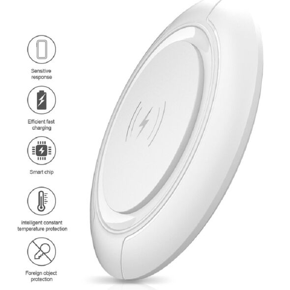DEVIA Allen Series Ultra-Thin Wireless Charger V3 (15W) White DVWC-345760 5181 έως 12 άτοκες Δόσεις