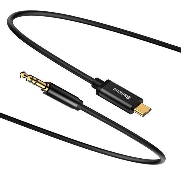 Baseus Cablu Audio Adaptor Type-C la Jack 3.5mm, 1.2m - Baseus M01 (CAM01-01) - Black 6953156262553 έως 12 άτοκες Δόσεις