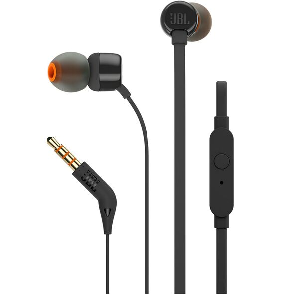 Handsfree JBL T110, 3.5mm Black JBLT110BLK (EU Blister) 319487 6925281918926