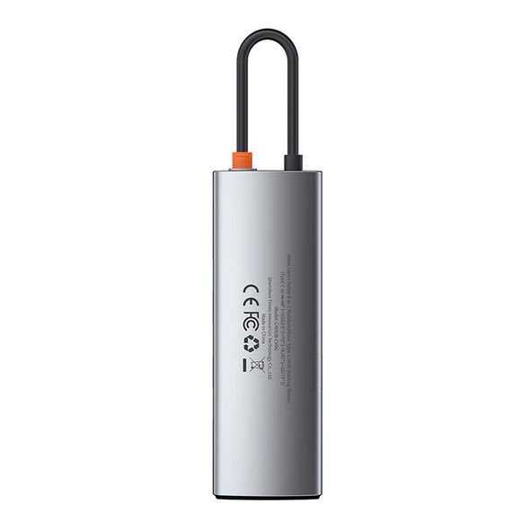 Baseus Hub 8in1 Baseus Metal Gleam Series, USB-C to 3x USB 3.0 + HDMI + USB-C PD + Ethernet RJ45 + microSD/SD 026232 έως και 12 άτοκες δόσεις