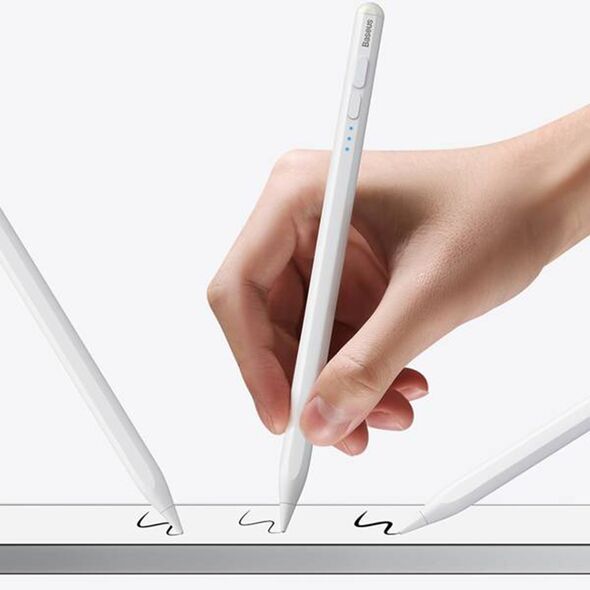 Baseus Baseus - Stylus Pen Smooth Writing 2 (SXBC060502) - for iPad, Active, Palm Rejection, Tilt Sensor, with LED - White 6932172624613 έως 12 άτοκες Δόσεις