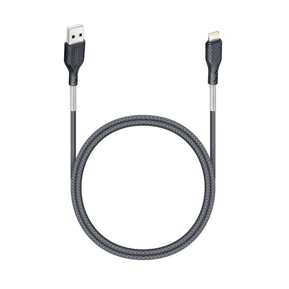 FORCELL Carbon cable USB to Lightning 2,4A CB-01A black 1m FOCB-152320 56200 έως 12 άτοκες Δόσεις