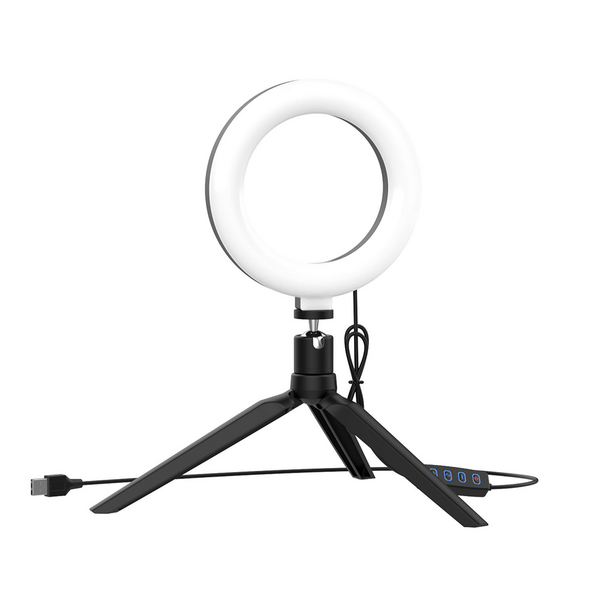 LED Ring light One Plus NR9204, 16cm, 8.8W, Μαυρο - 40166