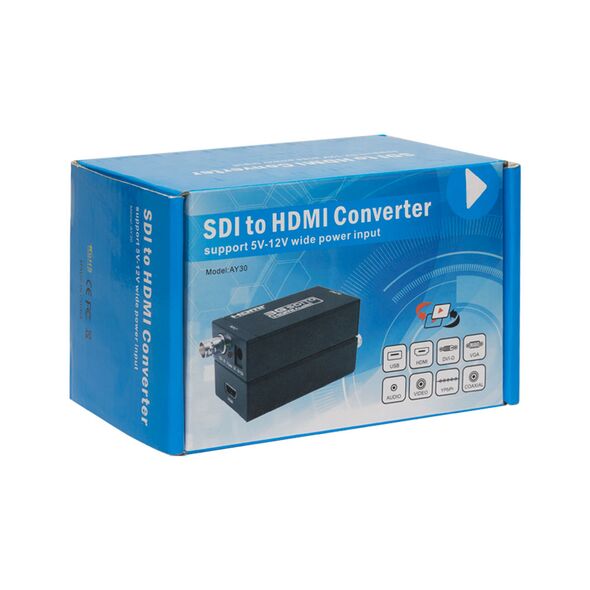 Μετατροπέας HDMI σε BNC (SDI/HD-SDI/3G-SDI), ΟΕΜ, Μαύρο - 18303