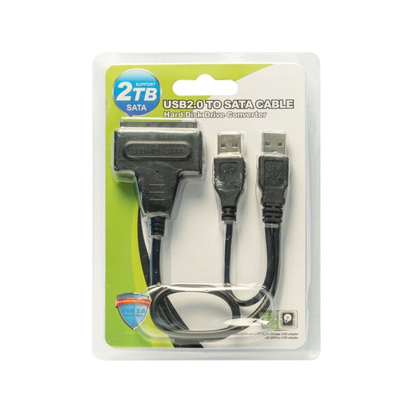 ΟΕΜ Αντάπτορας USB 2.0 σε SATA, Μαύρο - 18296