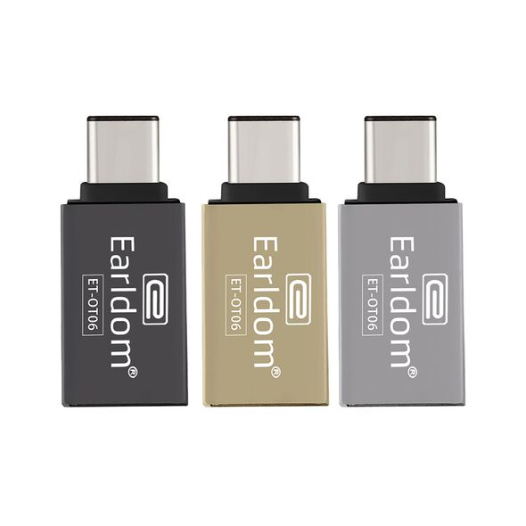Αντάπτορας Earldom ET-OT06, USB F to Type-C OTG, Διαφορετικα Χρωματα - 40169